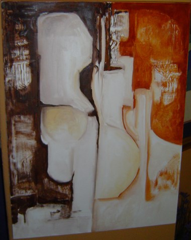 Rina Rinella Brown Abstract Art 5