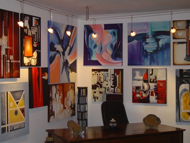 A Portion of Abstract Artist Rina Rinella's Gallery 10