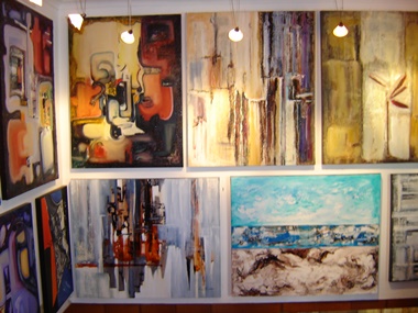 A Portion of Abstract Artist Rina Rinella's Gallery 27
