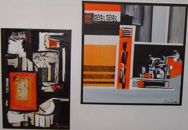 Rina Rinella Red Abstract Art 12
