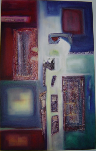 Rina Rinella Red Abstract Art 37