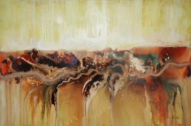 Rina Rinella Yellow Abstract Art 3